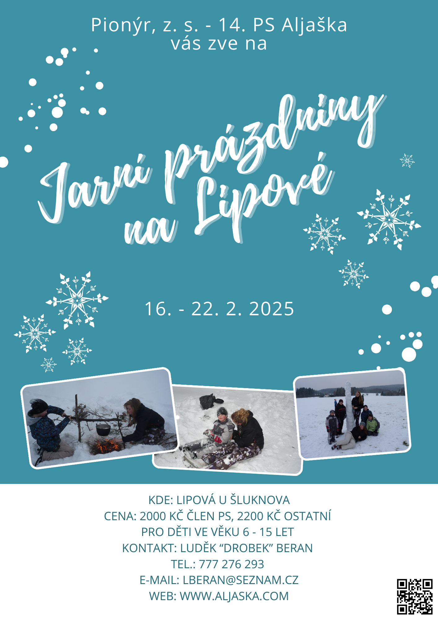 Jarní prázdniny na Lipové 2025